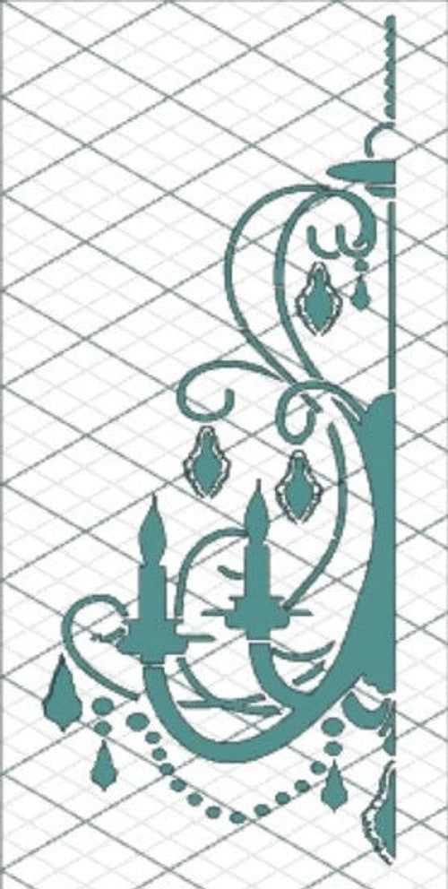 DT Stencil - S306 CHANDELIER 30X60-50X60