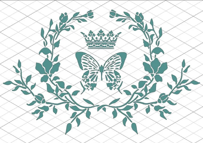 DT Stencil - S325 GHIRLANDA SHABBY