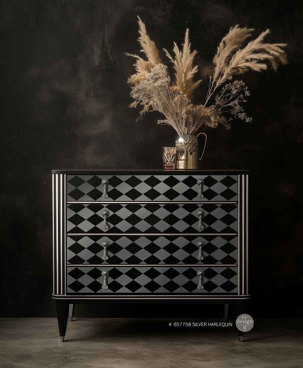 Redesign Decor Transfers – Silver Harlequin 61x89 cm (in 2 sheets)