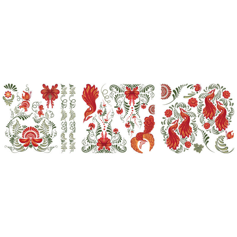 Hokus Pokus Transfer - Phoenix (3 sheets 30x30 cm each)