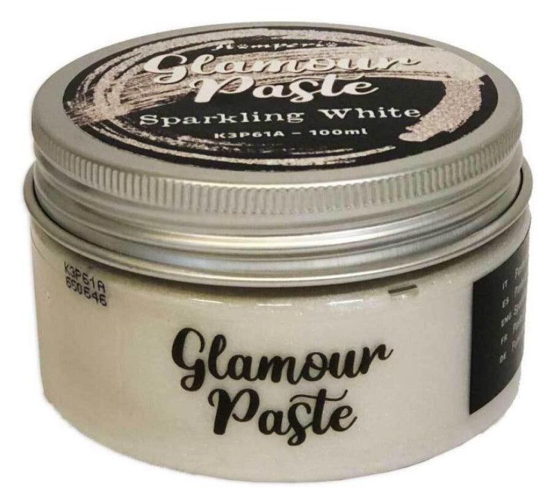 Stamperia - Glamour Paste ml 100 Sparkling white