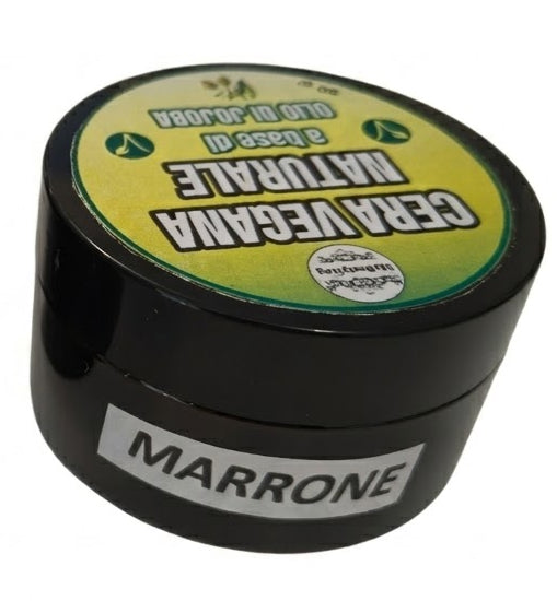 Cera Vegana Naturale MARRONE a base di Olio di Jojoba 90 gr