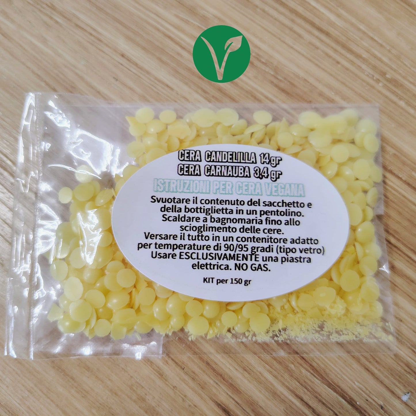 Kit per Cera Vegana 150 gr