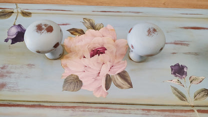 Shabby Floral Coat Hanger