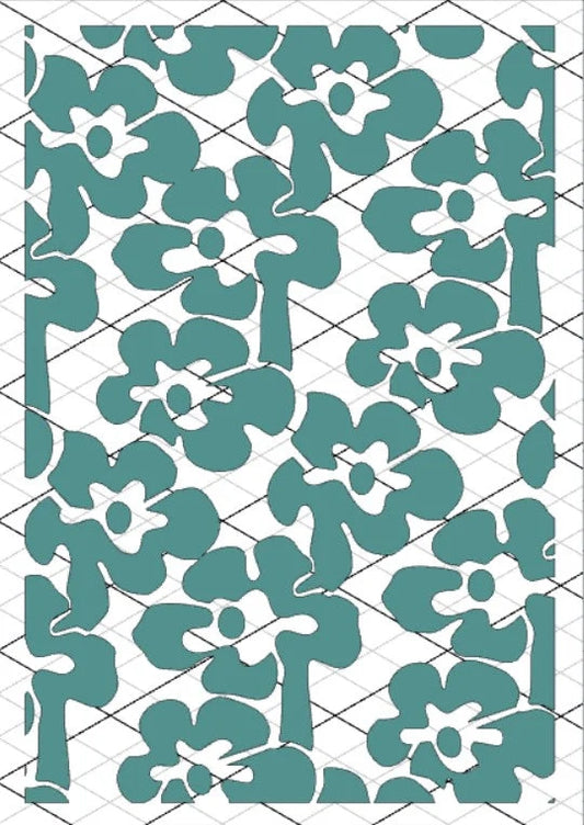 DT Stencil - S210 TEXTURE 60 FLORAL
