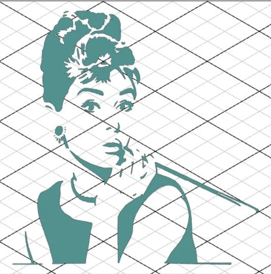 DT Stencil - S231 AUDREY H.