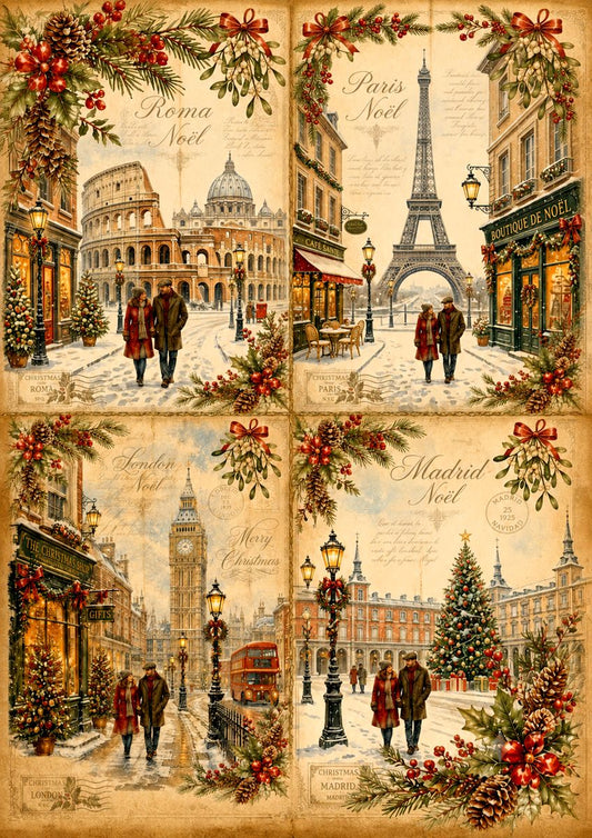 Decoupage MyRestyling - Christmas in the Capital Cities
