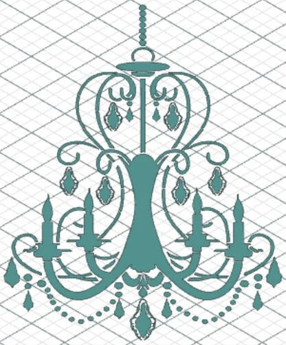 DT Stencil - S306 CHANDELIER 30X60-50X60