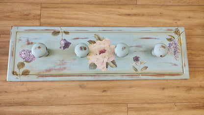 Shabby Floral Coat Hanger