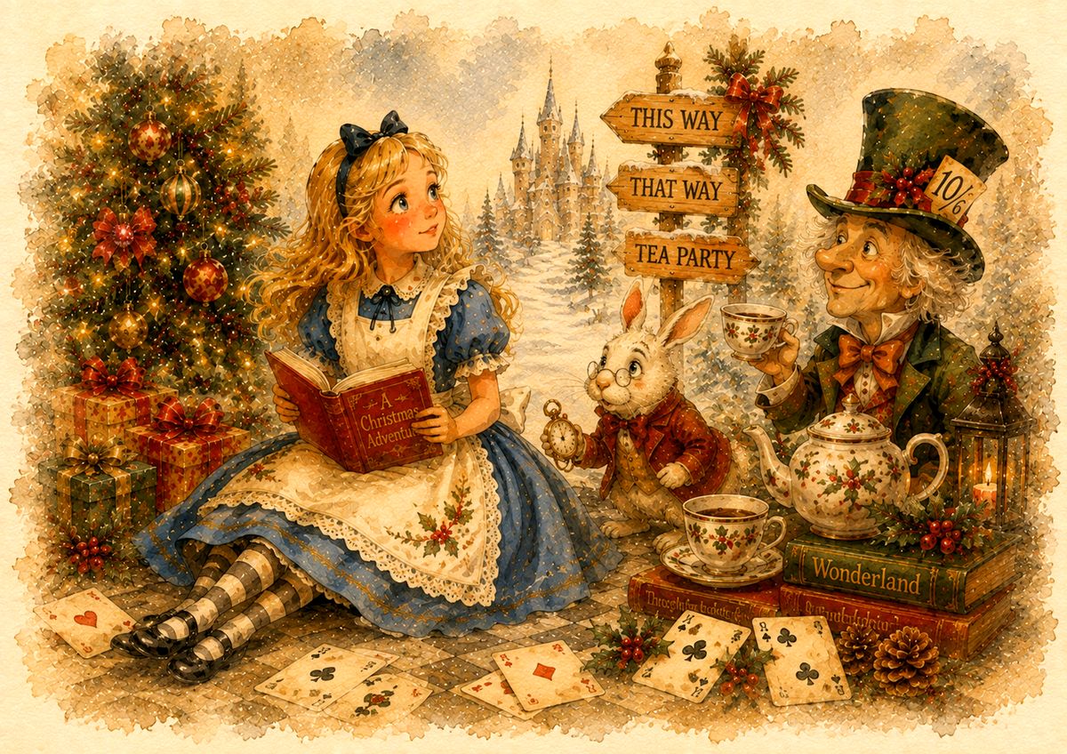 Decoupage MyRestyling - Alice in Wonder-Christmas 1