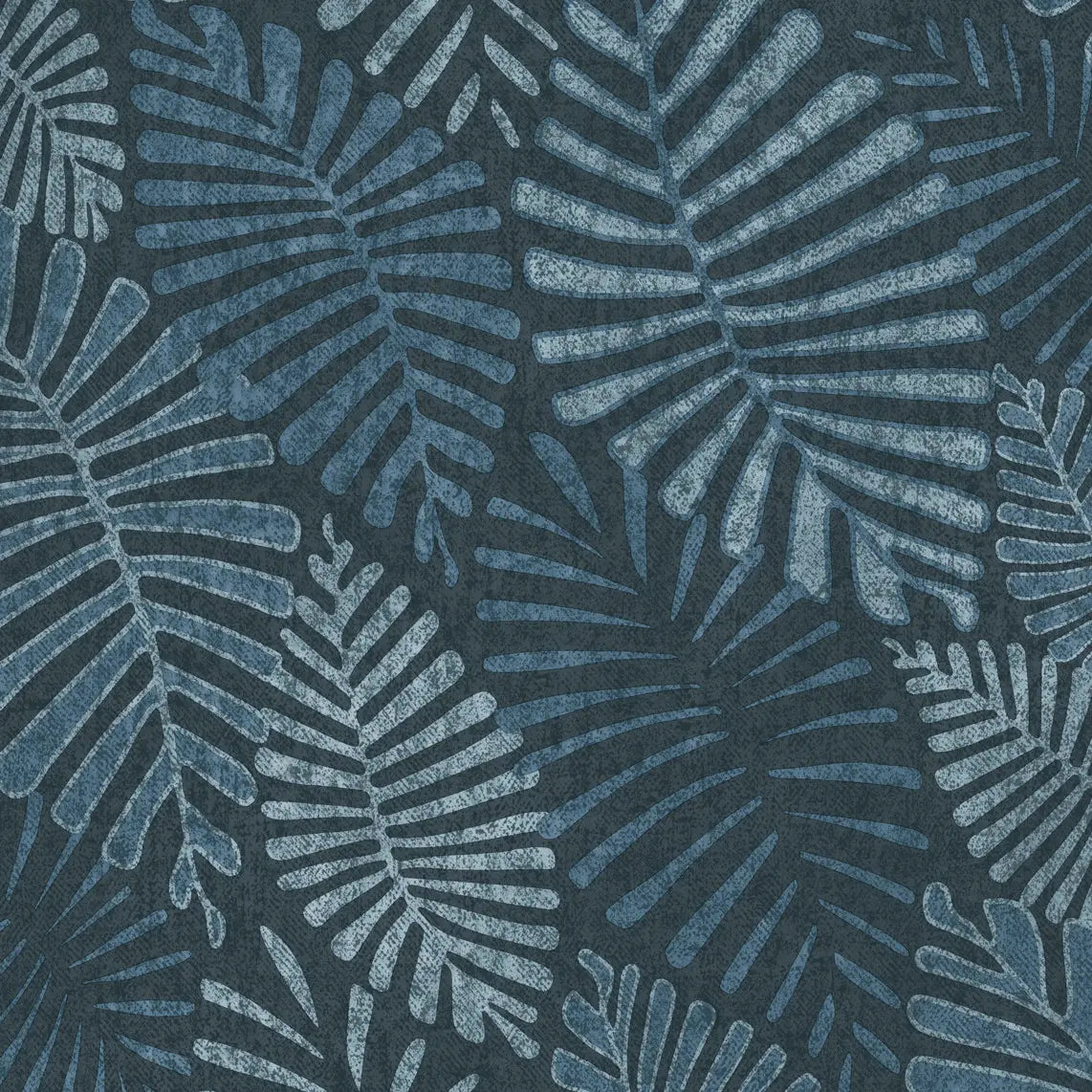 Indigo Palms Blue Wallpaper (53x100 cm)