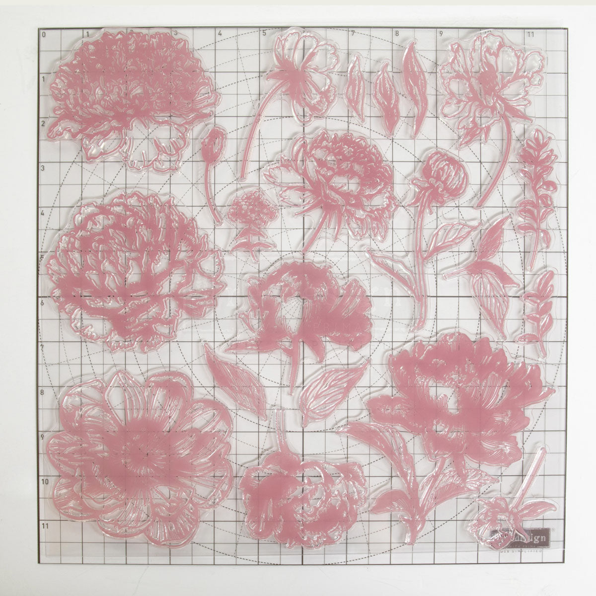 Redesign Timbro Clearly-Aligned Decor - Linear Floral 30,5x30,5 cm