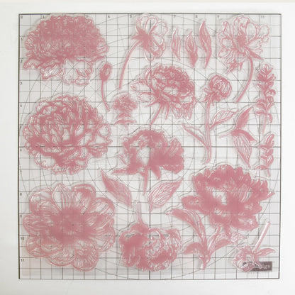 Redesign Timbro Clearly-Aligned Decor - Linear Floral 30,5x30,5 cm