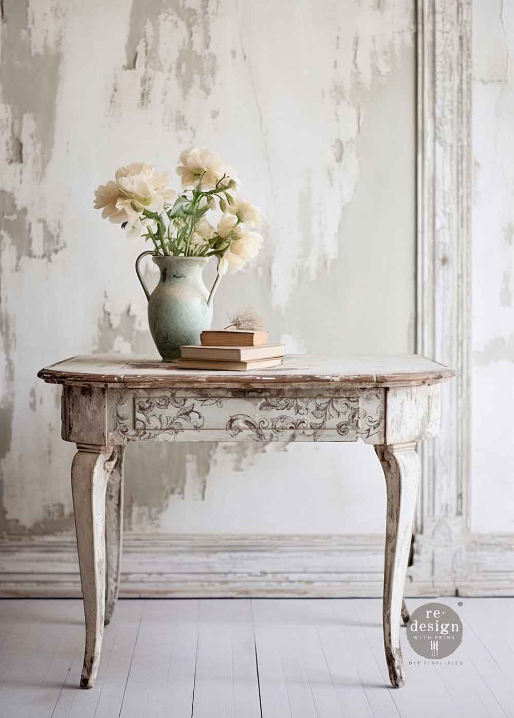 Redesign Timbro Clearly-Aligned Decor  - Elegant Scrolls 30,5x30,5 cm