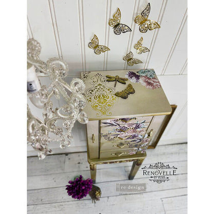 Redesign Decor Transfers – 61x89 cm Burgundy Rose Garden (in 3 sheets)