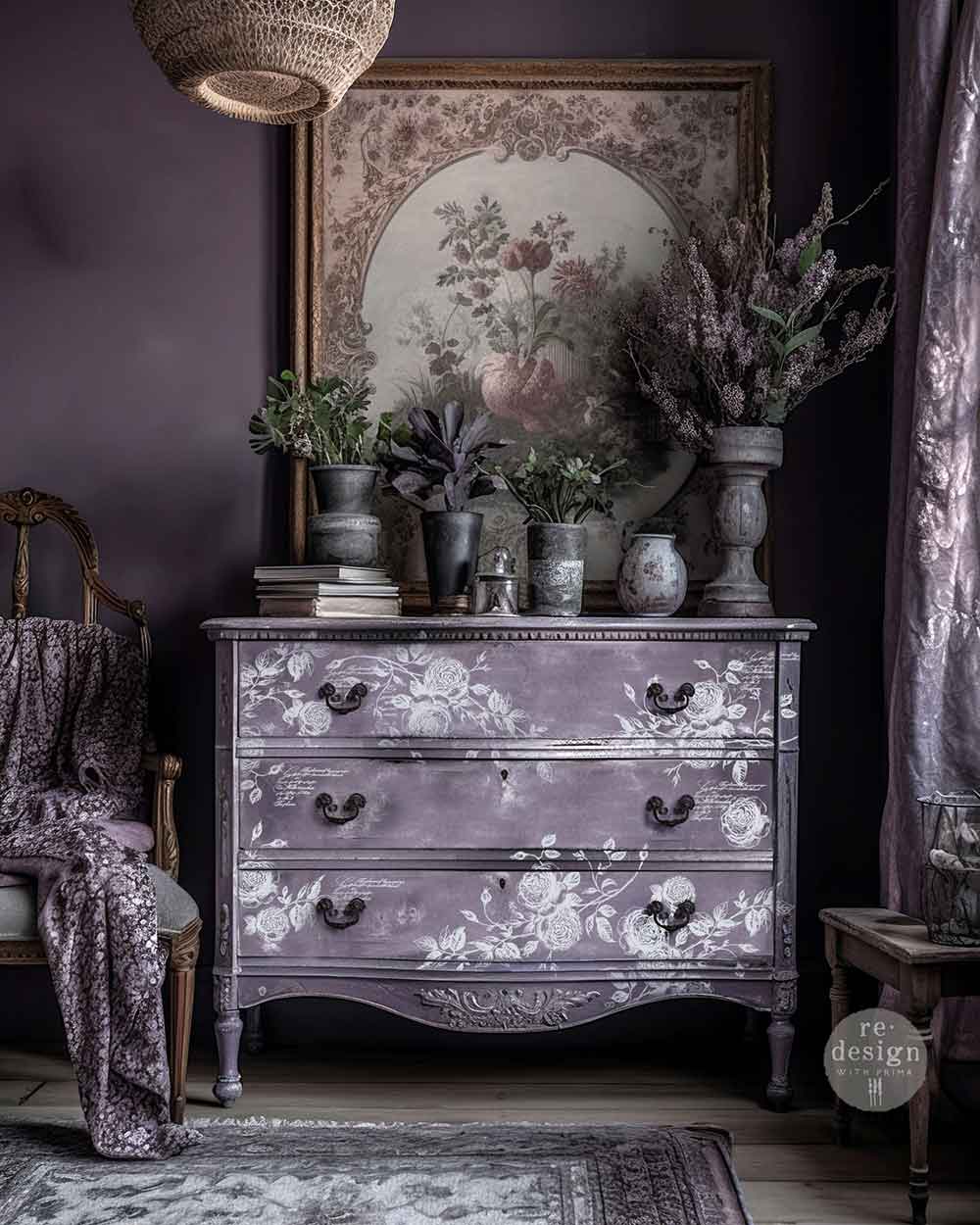 Redesign Timbro Clearly-Aligned Decor  - Romance Roses 30,5x30,5 cm