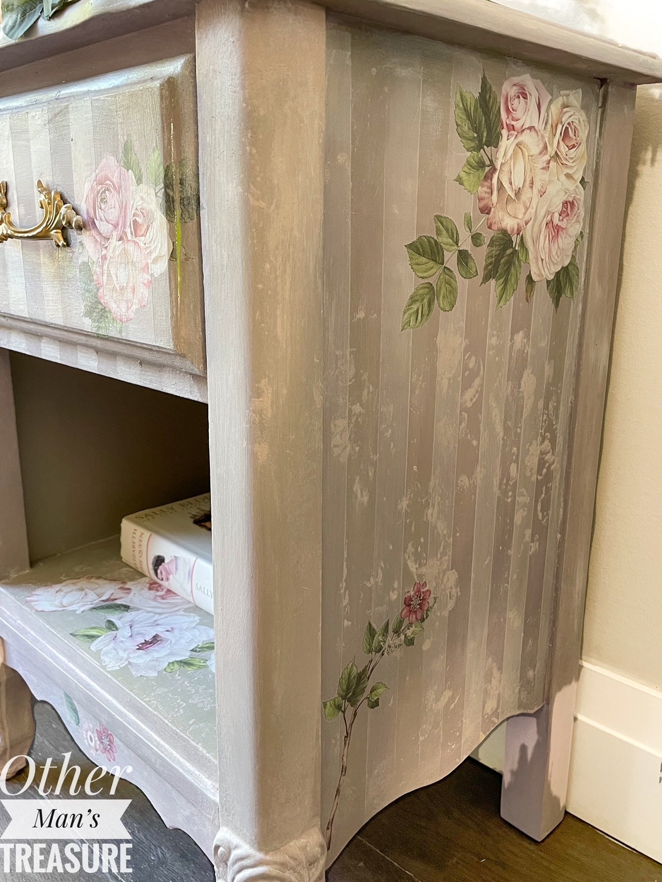 Redesign Small Transfer Delicate Roses 15.2x30.5 cm (in 3 sheets)