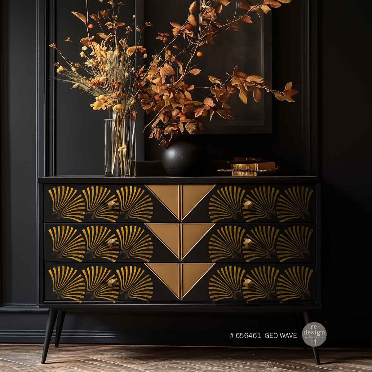 Redesign Decor Transfers – Geo Waves 61x89 cm (in 3 sheets)