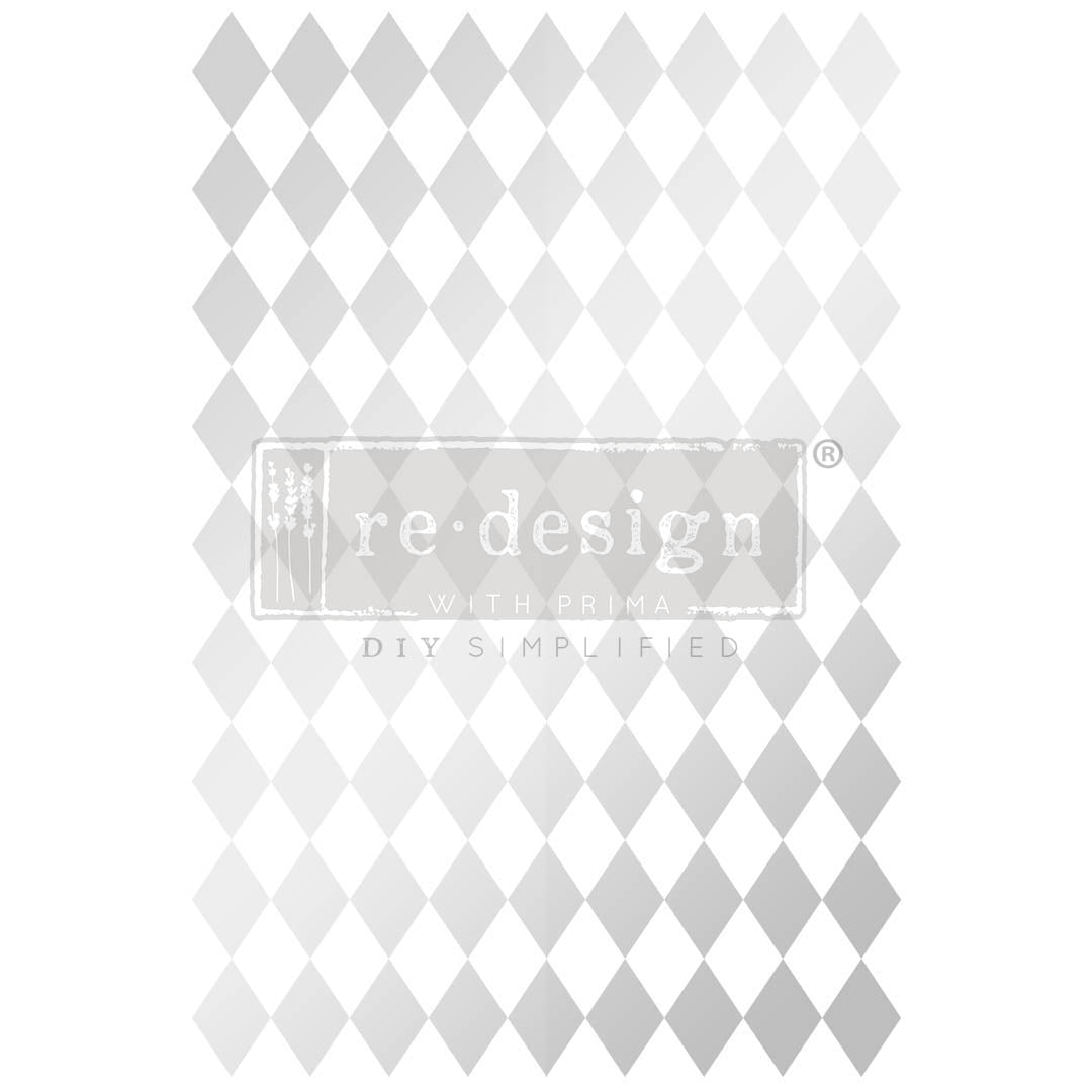 Redesign Decor Transfers – Silver Harlequin 61x89 cm (in 2 sheets)