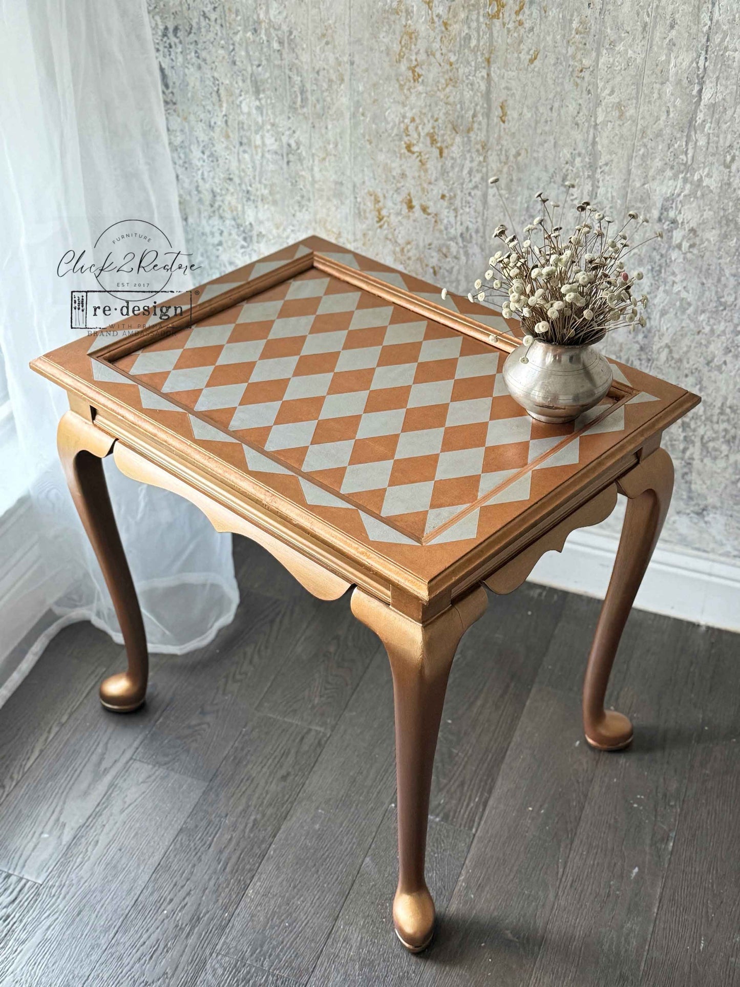 Redesign Decor Transfers – Silver Harlequin 61x89 cm (in 2 sheets)