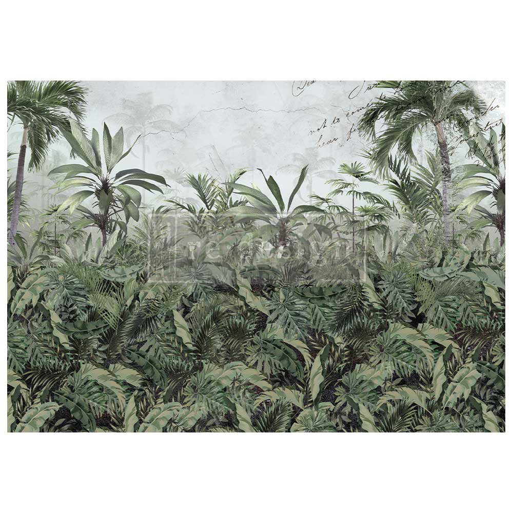 Redesign Decoupage in Fibra - A1 (84x59 cm) Somewhere Tropical