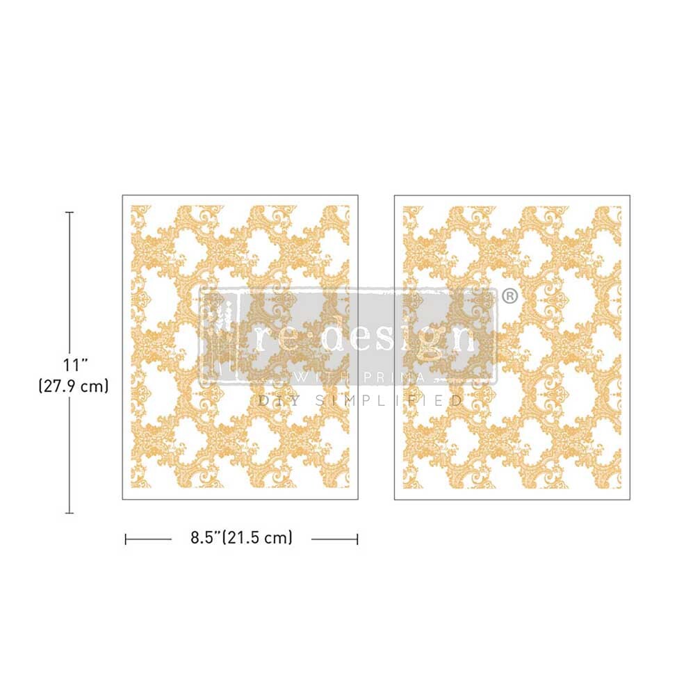 Redesign Middy Kacha Foil Transfers - Golden Lacework