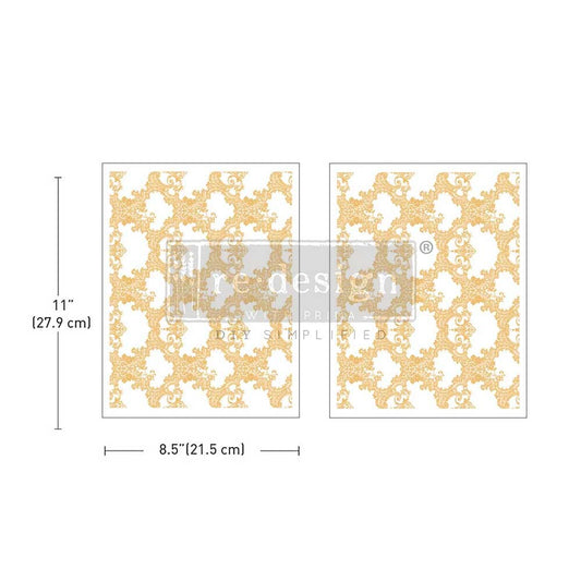 Redesign Middy Kacha Foil Transfers - Golden Lacework