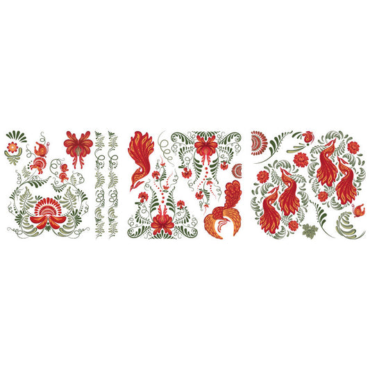 Hokus Pokus Transfer - Phoenix (3 sheets 30x30 cm each)