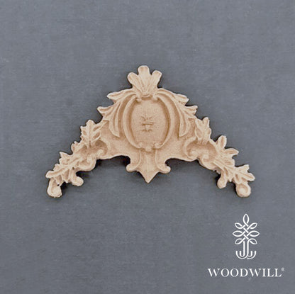 Woodwill - Fregio Angolo Decorativo in Legno 7x5.5 cm (4 pezzi)
