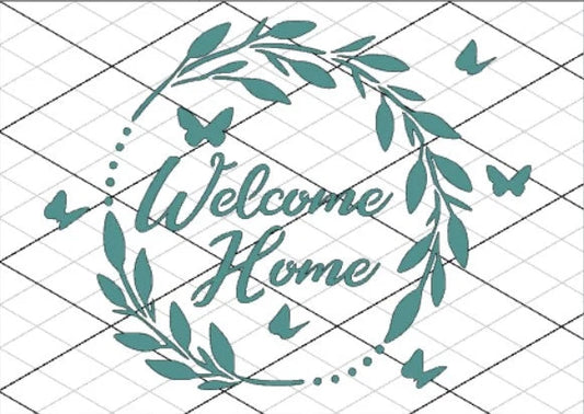 DT Stencil - S88 WELCOME HOME 2