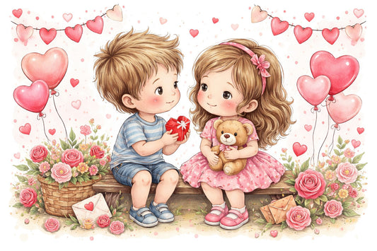 Decoupage MyRestyling - Les Enfants Amoureux