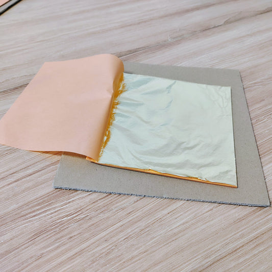 Foglia Oro Imitazione 14x14cm Libretto 25 Fogli