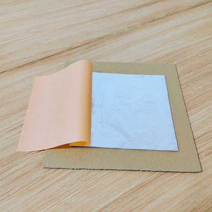 Imitation Silver Leaf 14x14 cm Booklet of 25 Sheets