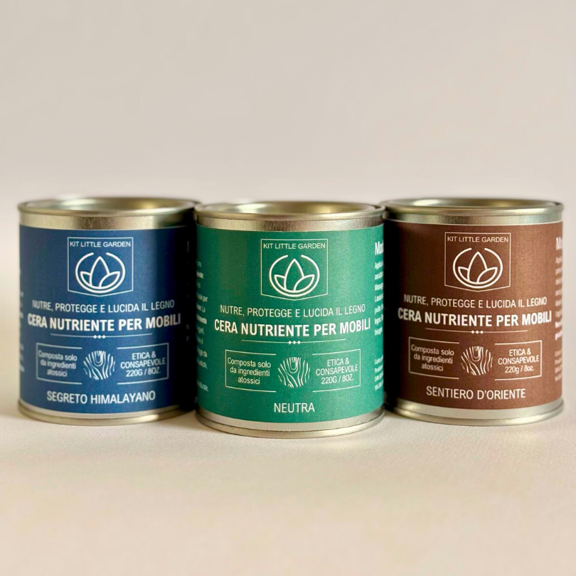 Neutral Nourishing Wax for Furniture Little Garden Kit