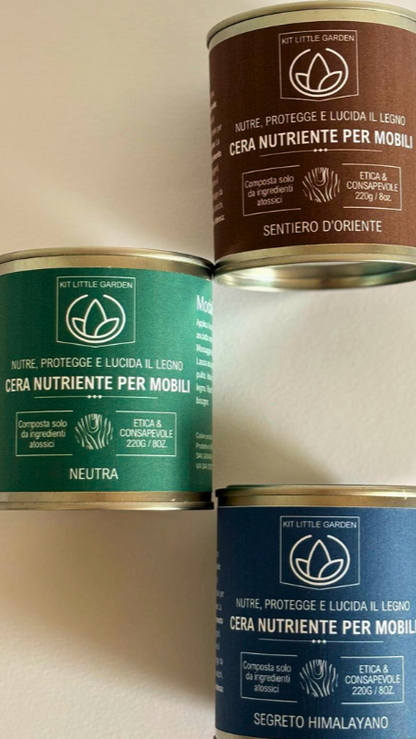 Neutral Nourishing Wax for Furniture Little Garden Kit