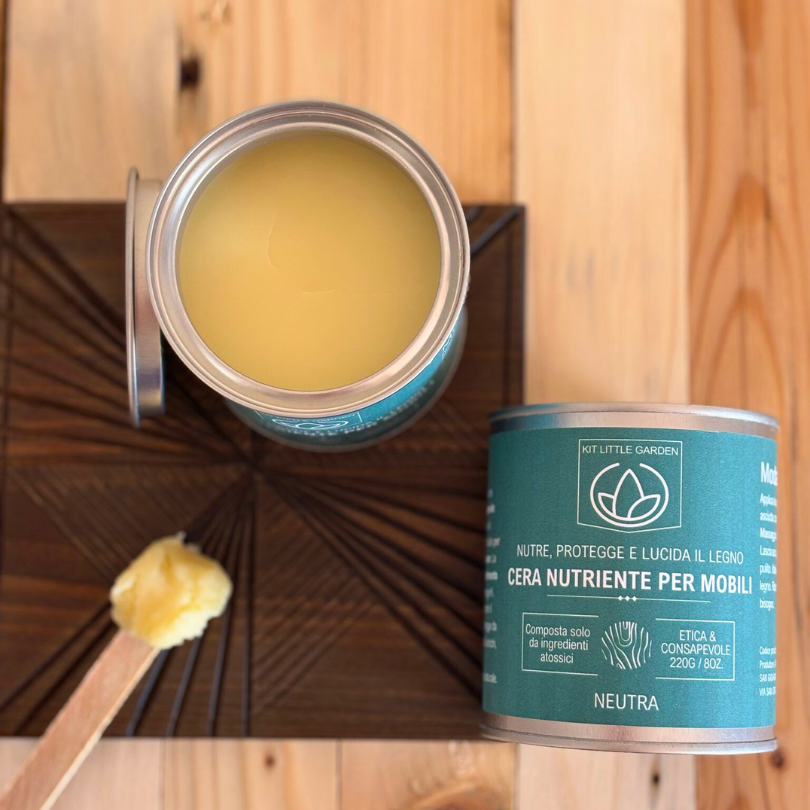 Neutral Nourishing Wax for Furniture Little Garden Kit