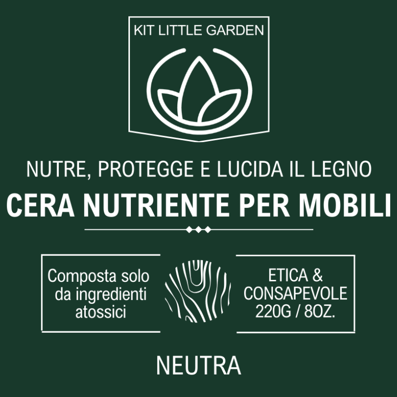 Neutral Nourishing Wax for Furniture Little Garden Kit