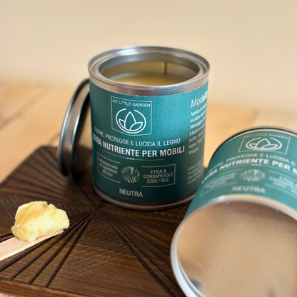 Neutral Nourishing Wax for Furniture Little Garden Kit