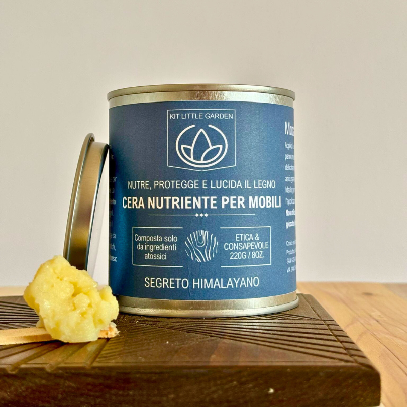 Cera Segreto Himalayano Nutriente per mobili Kit Little Garden