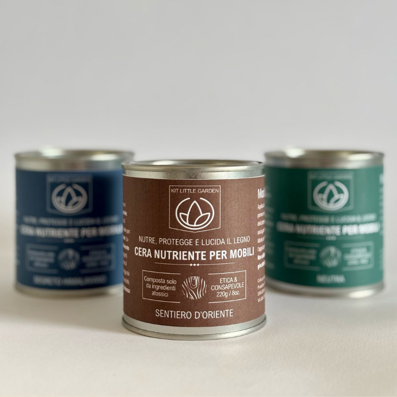 Oriental Trail Nourishing Wax for Furniture Little Garden Kit