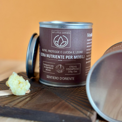 Oriental Trail Nourishing Wax for Furniture Little Garden Kit