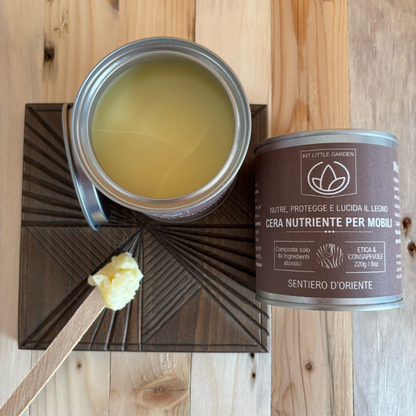 Oriental Trail Nourishing Wax for Furniture Little Garden Kit