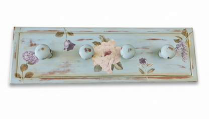 Shabby Floral Coat Hanger