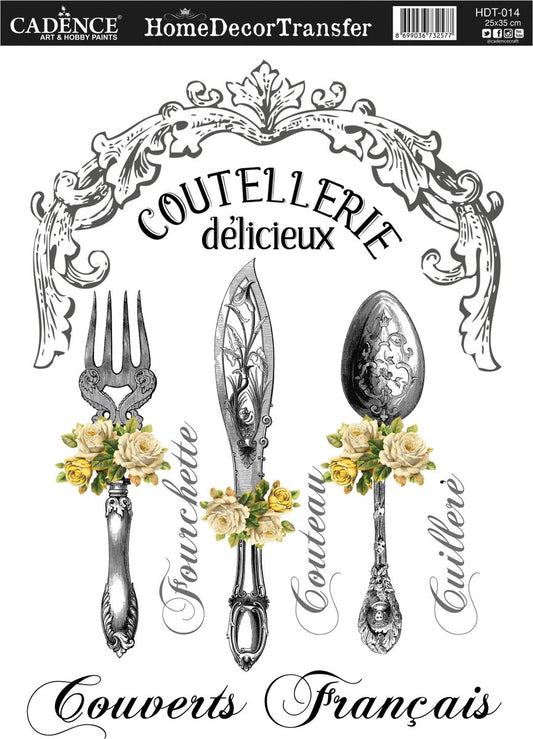 Cadence Home Deco Transfer 25x35 cm - Couverts
