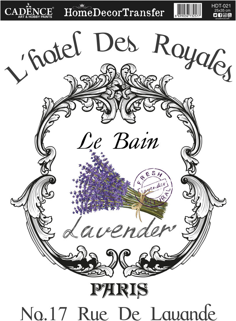 Cadence Home Deco Transfer 25x35 cm - Lavender