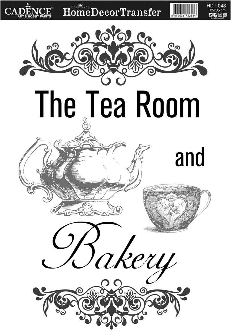 Cadence Home Deco Transfer 25x35 cm - Tea Room