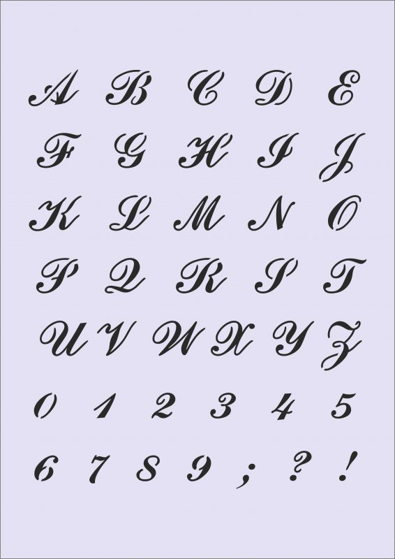 Alphabet Stencil