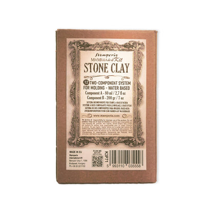 Stamperia - Stone Clay 80ml 200g - Kit Bicomponente per Stampi e Decorazioni