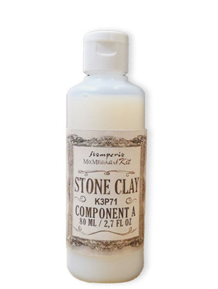 Stamperia - Stone Clay 80ml 200g - Kit Bicomponente per Stampi e Decorazioni