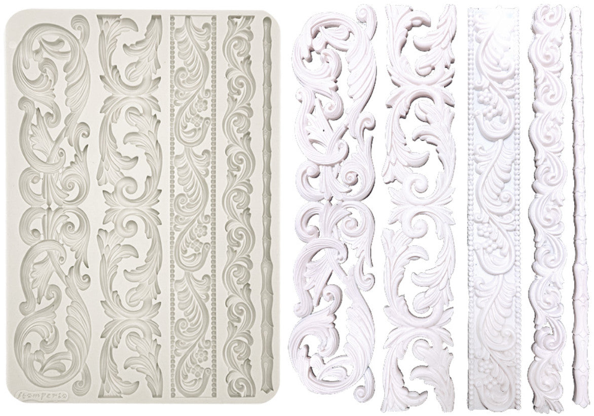 Stamperia - Stampo in silicone A4 - Bordure 29,7x21 cm